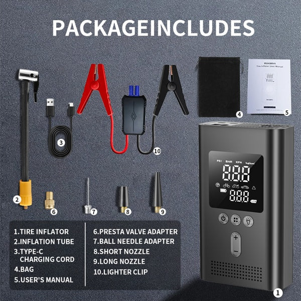 PowerJump Pro 2-in-1 Jump Starter & Air Compressor